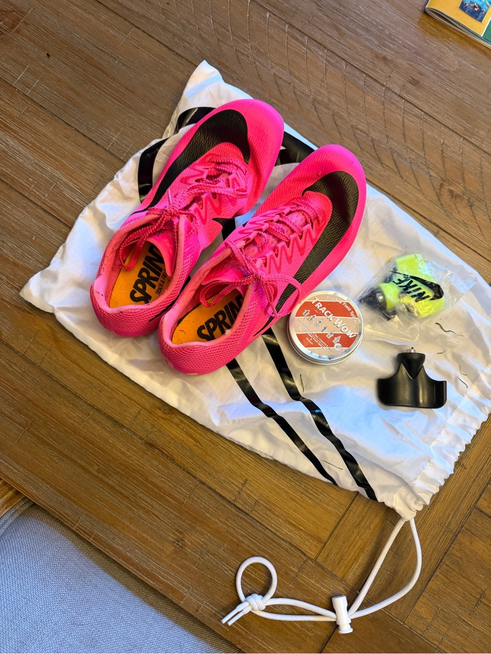 Nike Women’s Pink and Black Athletic Sprint Shoes